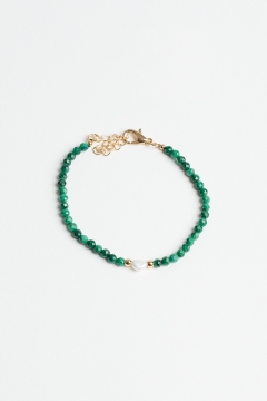 Bracelet Green Beads